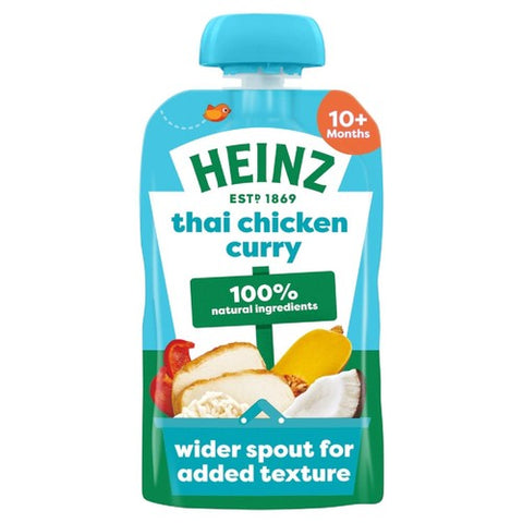 Heinz Thai Chicken Curry Pouch Baby Food 10+ Months 180g (Pack of 2)