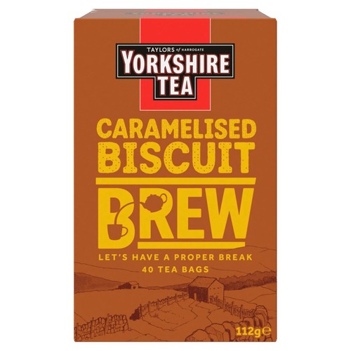 Yorkshire Tea Caramelised Biscuit Brew 40's (Pack of 2)