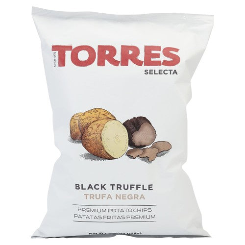 Brindisa Torres Black Truffle Crisps 125g (Pack of 3)