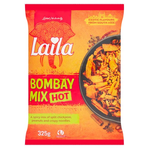 Laila Bombay Mix Hot 325g (Pack of 3)