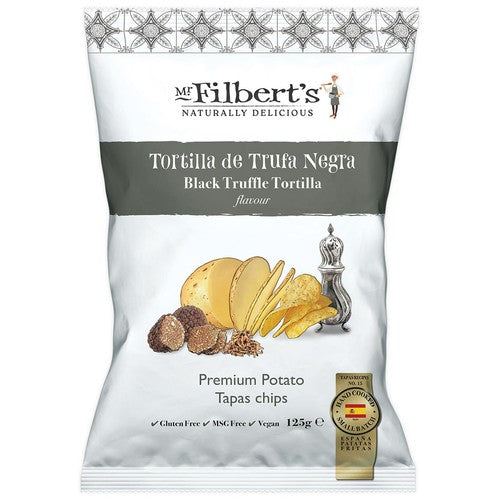 Mr Filbert's Black Truffle Premium Potato Tapas Crisps 125g (Pack of 3)
