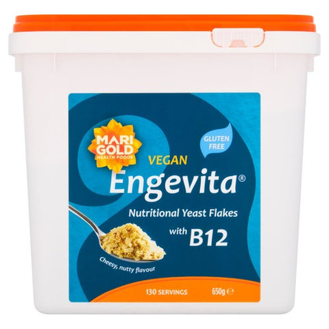 Marigold Engevita B12 Nutritional Yeast Flakes 650g (Pack of 2)