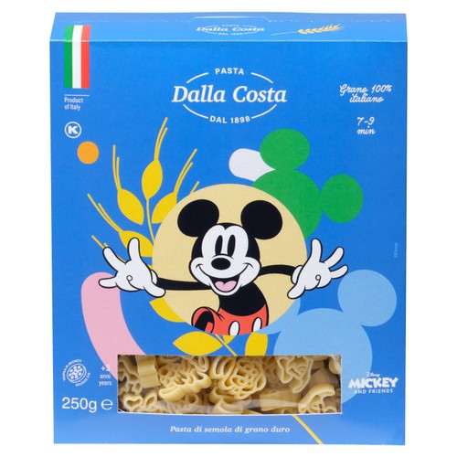 Dalla Costa Disney Mickey Mouse Pasta 250g (Pack of 3)