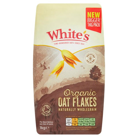 White's Organic Oat Flakes 1kg (Pack of 3)