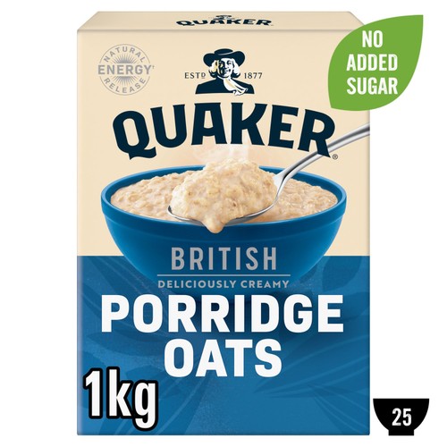 Quaker Porridge Oats 1kg (Pack of 3)