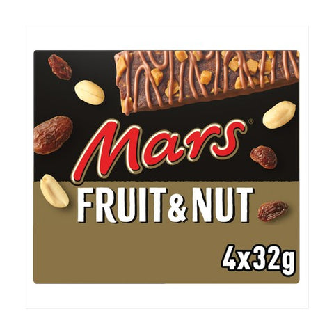 Mars Fruit & Nut Milk Chocolate Snack Bars Multipack 128g (Pack of 3)