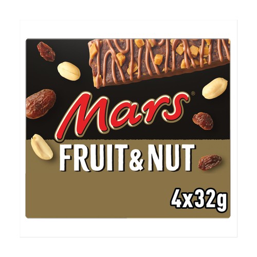 Mars Fruit & Nut Milk Chocolate Snack Bars Multipack 128g (Pack of 3)