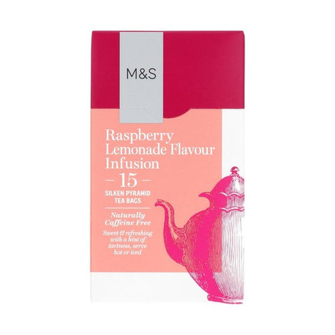 M&S Raspberry Lemonade Infusion Teabags 15's (Pack of 3)