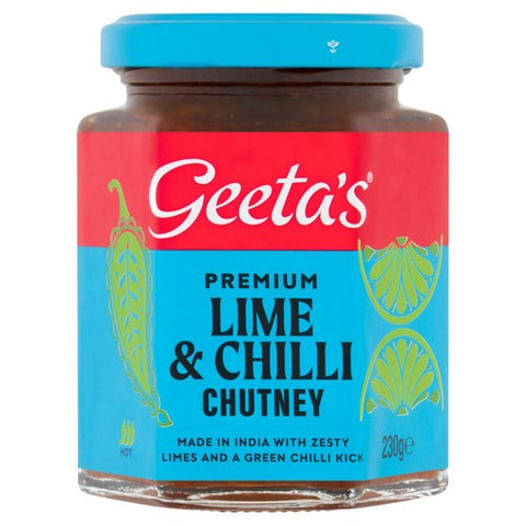 Geeta's Lime & Chilli Chutney 230g (Pack of 2)