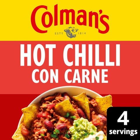 Colman's Hot Chilli Con Carne Recipe Mix 37g (Pack of 2)