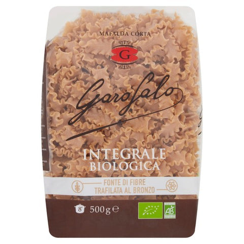 Garofalo Organic Whole Wheat Mafalda Corta Pasta 500g (Pack of 3)
