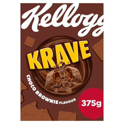 Kellogg's Krave Chocolate Brownie 375g (Pack of 3)