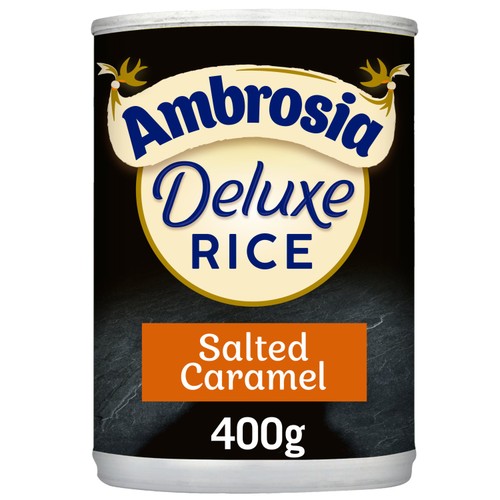 Ambrosia Deluxe Salted Caramel Rice Pudding Can 400g (Pack of 2)