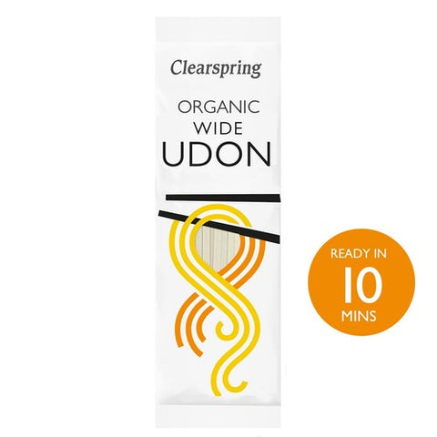 Clearspring Organic Japanese Wide Udon Noodles 200g (Pack of 3)