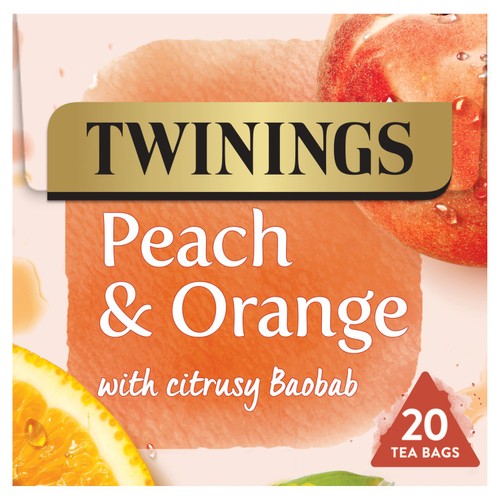 Twinings Peach & Orange Fruit Tea 20's (Pack of 3)