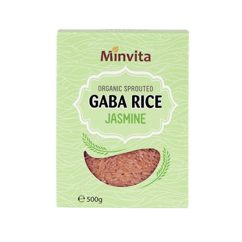 Minvita Organic Sprouted Jasmine GABA Rice 500g (Pack of 3)