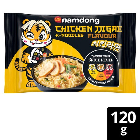 Namdong Chicken Jjigae Korean-style Noodle Block 120g (Pack of 3)