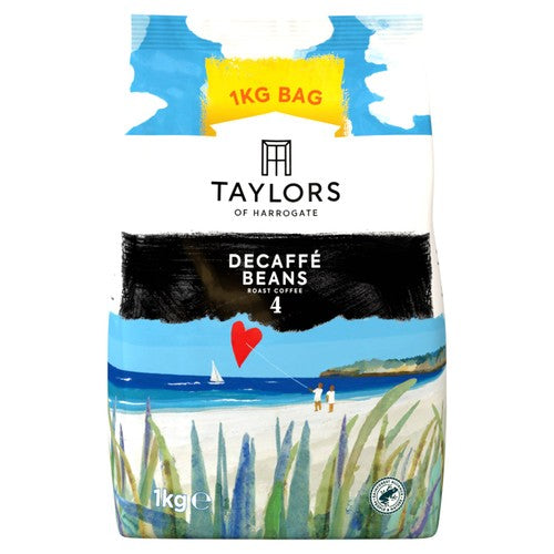 Taylors Decaffe Coffee Beans 1kg (Pack of 2)