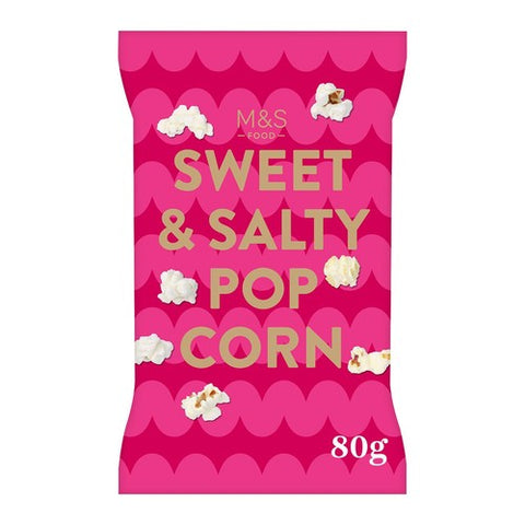 M&S Sweet & Salty Popcorn 80g (Pack of 6)
