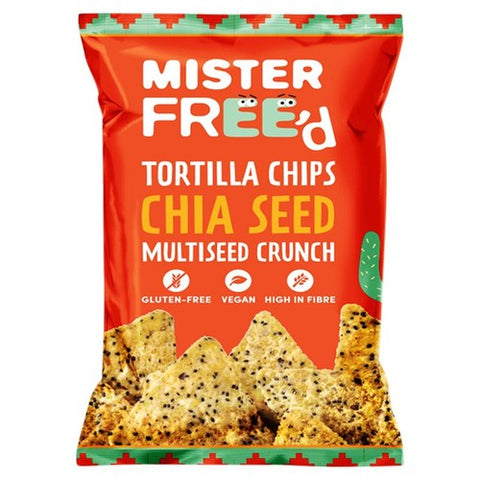 Mister Free'd Tortilla Chips with Chia Seeds 135g (Pack of 3)
