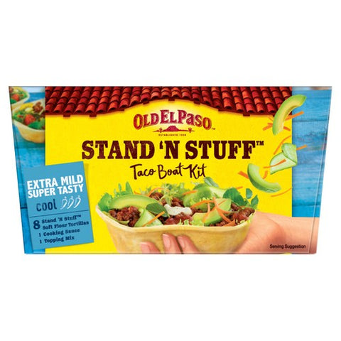 Old El Paso Mexican Stand 'N' Stuff Taco Kit with Soft Shells 329g (Pack 2)