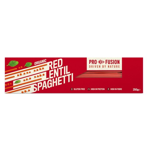 Profusion Organic Protein Red Lentil Spaghetti 250g (Pack of 3)