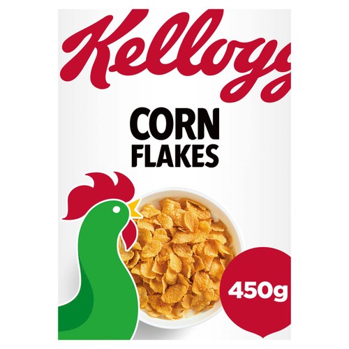 Kellogg's Corn Flakes Breakfast Cereal 450g (Pack of 3)