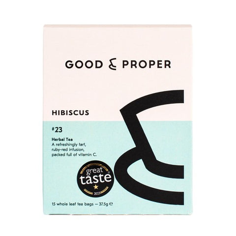 Good & Proper Tea - Hibiscus Teabags 's (Pack of 3)