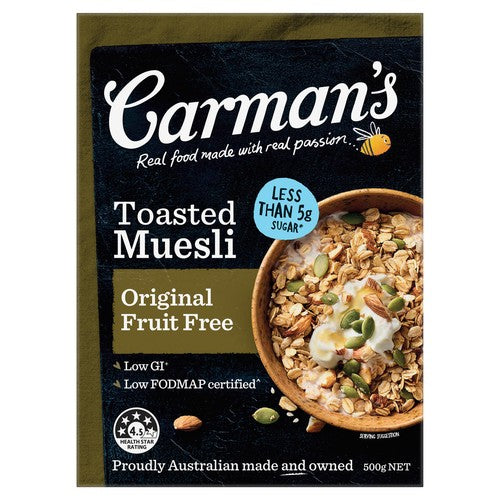 Carmans Kitchen Original Muesli Box 500g (Pack of 3)