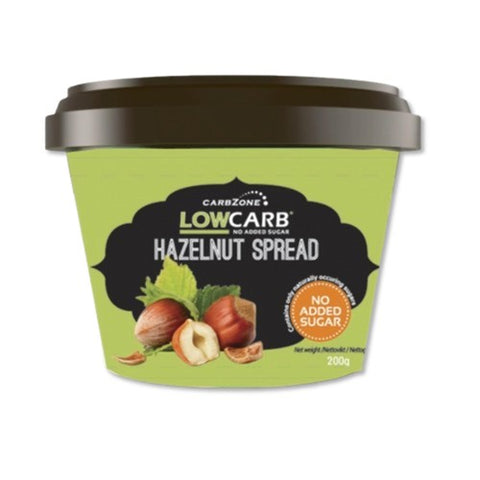 Carbzone LowCarb Belgian Hazelnut Spread 200g (Pack of 2)