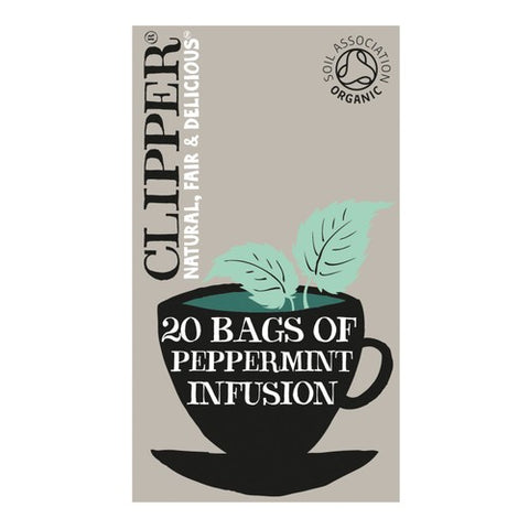Clipper Organic Peppermint Tea Bags Infusion 20's (Pack of 3)