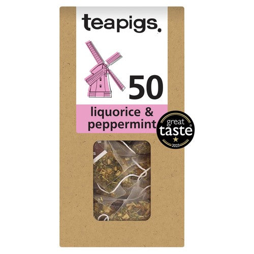 Teapigs Liquorice & Peppermint Tea Bags 50's (Pack of 2)