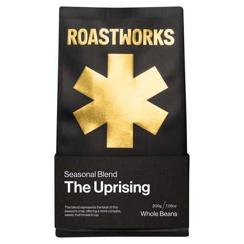 Roastworks The Uprising Whole Bean Coffee 200g (Pack of 2)