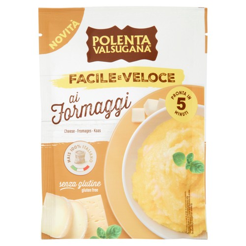 Polenta Valsugana Quick&Easy with Cheese 80g (Pack of 3)