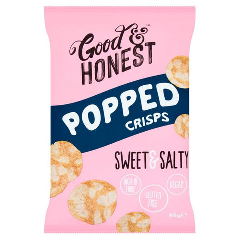 Good & Honest Popped Chips Sweet & Salty 85g (Pack of 6)
