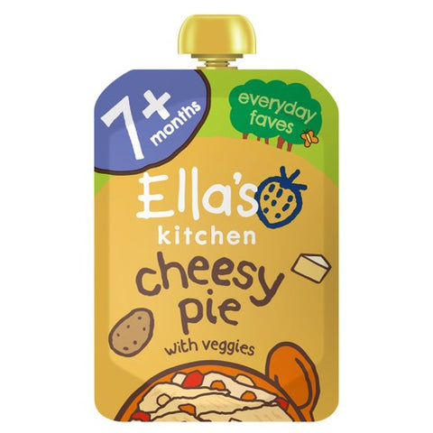 Ella's Kitchen Veggie Cheesy Pie Baby Food Pouch 7+ Months 130g (Pack of 2)