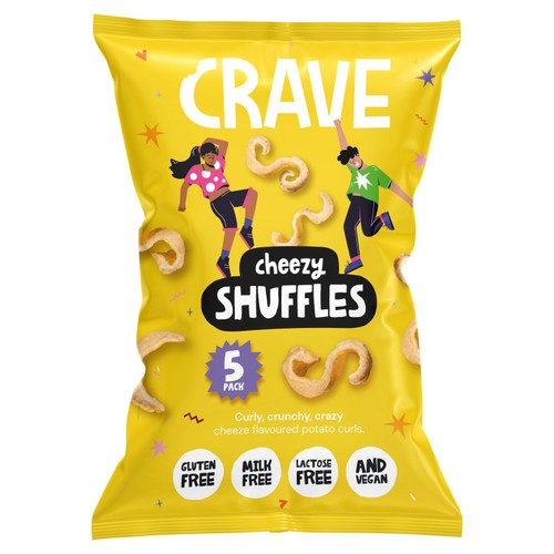 Crave free from Cheezy Shuffles 5 x 18g (Pack of 3)