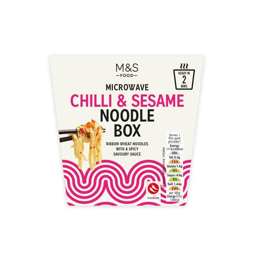 M&S Chilli & Sesame Noodle Box 300g (Pack of 3)