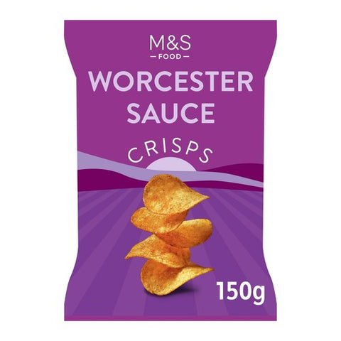M&S Worcester Sauce Crisps 150g (Pack of 3)