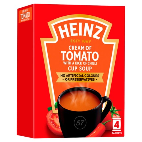 Heinz Tomato Chilli Cup Soup 90g (Pack of 2)