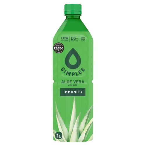 Simplee Aloe Vera Drink with Bits 1L (Pack of 2)
