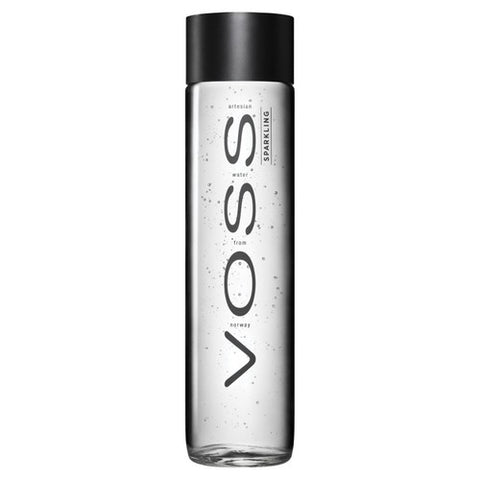 VOSS Sparkling Artesian Water Glass Bottle 375ml (Pack of 6)