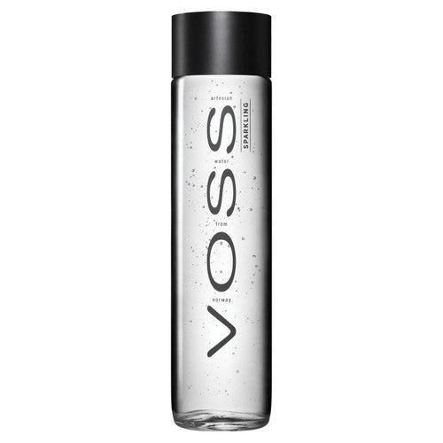 VOSS Sparkling Artesian Water Glass Bottle 375ml (Pack of 6)