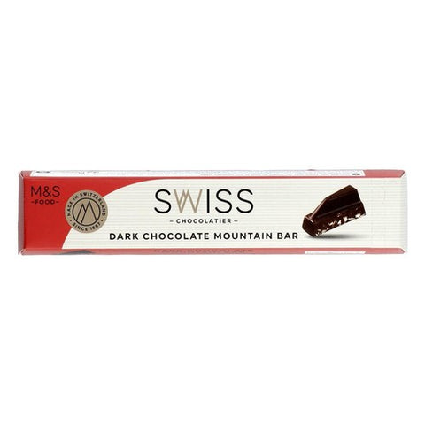 M&S Swiss Dark Chocolate Mountain Bar 100g (Pack of 3)
