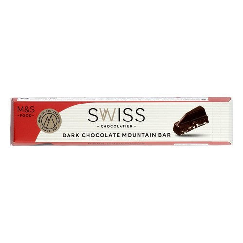 M&S Swiss Dark Chocolate Mountain Bar 100g (Pack of 3)