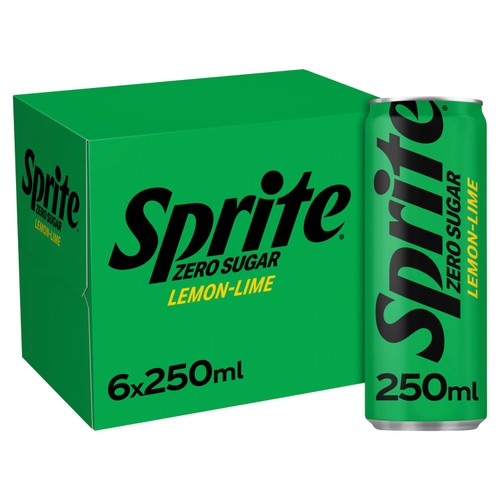 Sprite Zero Sugar 6 x 250ml (Pack of 2)