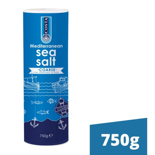 Costa Coarse Crystal Sea Salt 750g (Pack of 2)