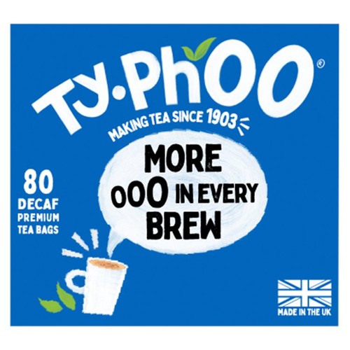 Typhoo Decaf Tea 80's (Pack of 2)