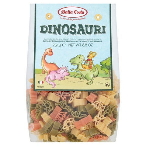 Dalla Costa Tri-Colour Dinasouri Pasta 250g (Pack of 3)