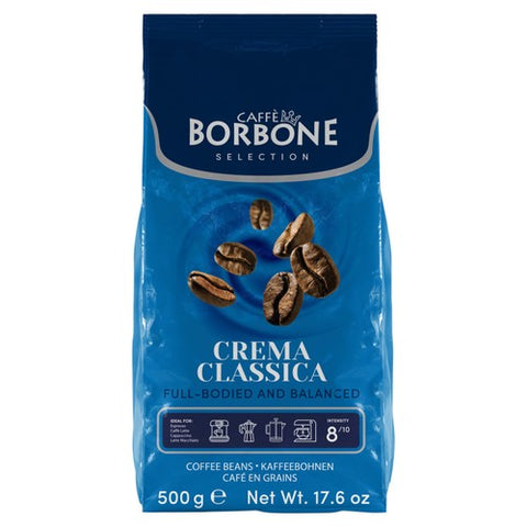 Caffe Borbone Crema Classica Intensity 8 Coffee Beans 500g (Pack of 2)